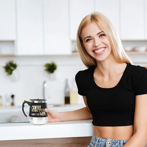 Self Stirring Mug with Lid