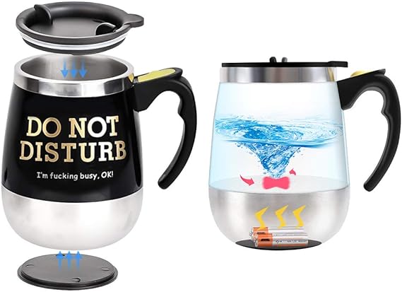 Self Stirring Mug with Lid