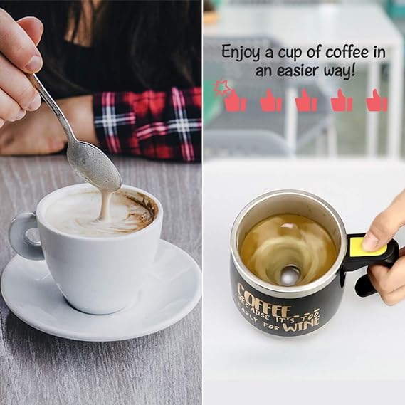 Self Stirring Mug with Lid