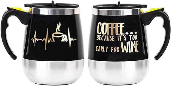 Self Stirring Mug with Lid